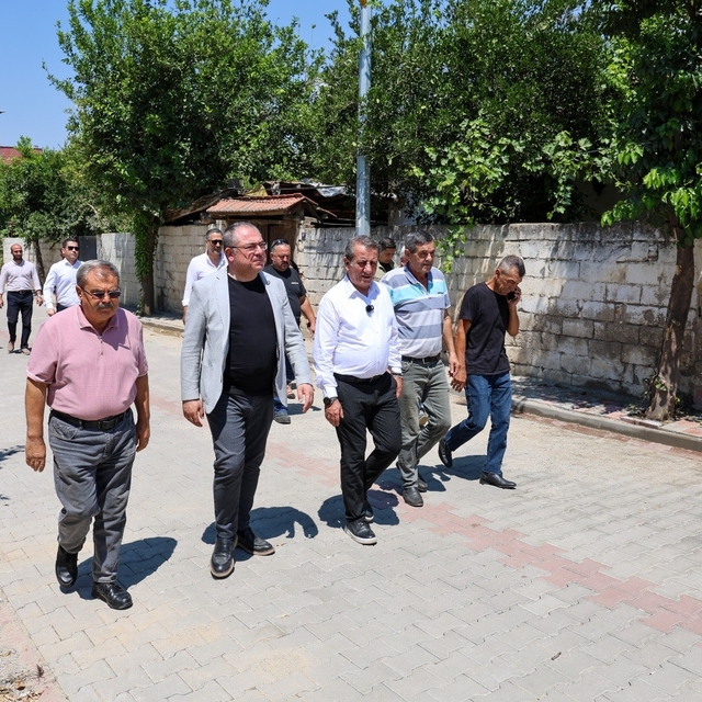 Efeler Belediyesi Umurlu'daki 10 bin metrekarelik yola parke taşı döşeyecek