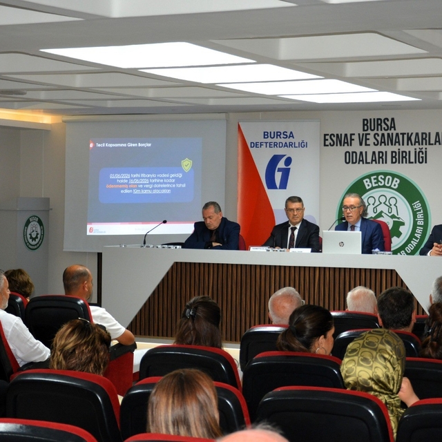 Bursa'da esnaflar vergi borçlarında düşük faizli ödeme ve taksitle ilgili b...