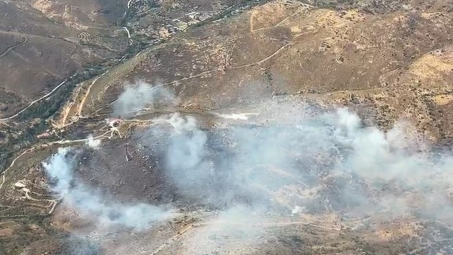 Bodrum'da makilik yangını devam ediyor
