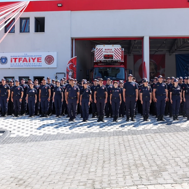 Büyükorhan'a tam donanımlı itfaiye binası