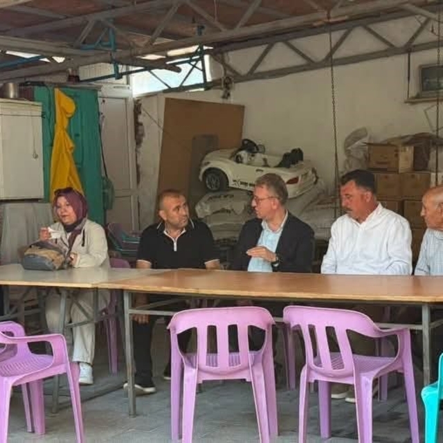 Hisarcık'ta AK Parti'den hane ziyaretleri