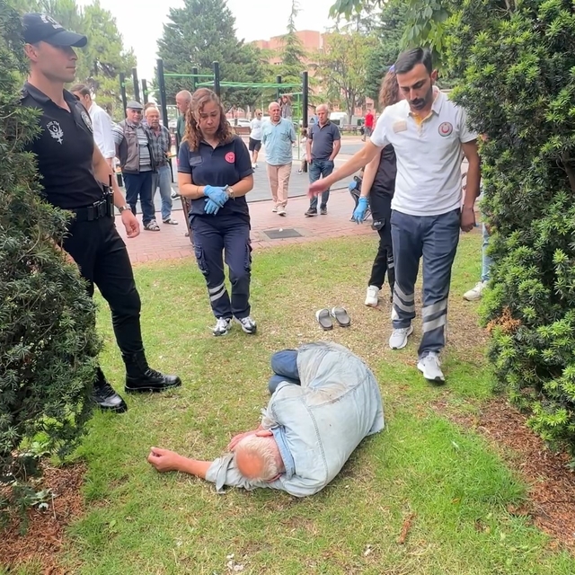 Anıtpark'taki sarhoş sağlıkçıları bezdirdi