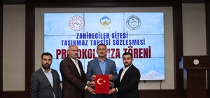 Ağrı'da zahirecilik sektörüne yönelik yatırım için taşınmaz tahsis edildi