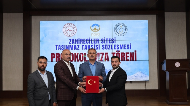 Ağrı'da zahirecilik sektörüne yönelik yatırım için taşınmaz tahsis edildi