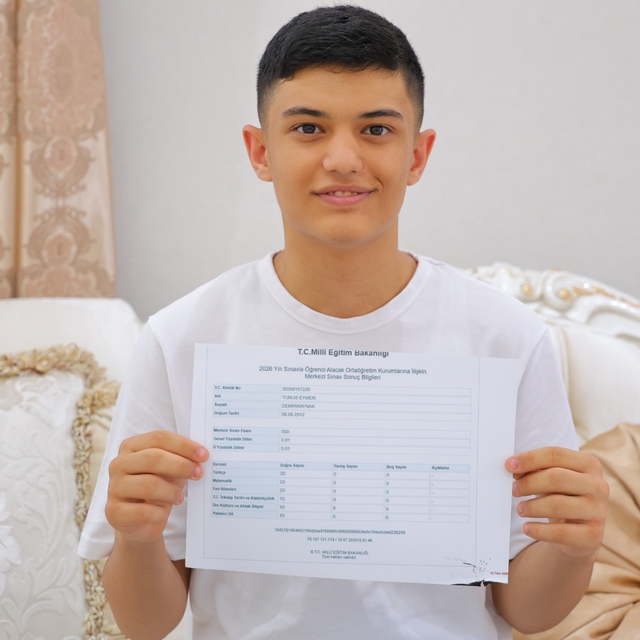 Kahramanmaraşlı depremzede LGS'de 500 tam puan aldı
Türkiye birincileri ara...
