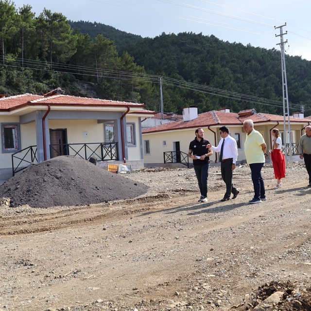 Işıklı Mahallesi'ndeki kırsal afet konutlarında sona gelindi