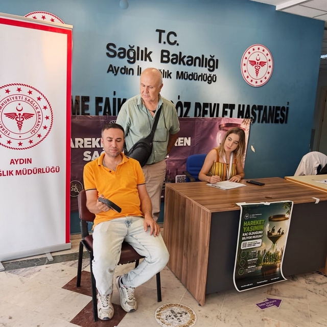 Söke'de vatandaşların hareket yaşı ölçüldü