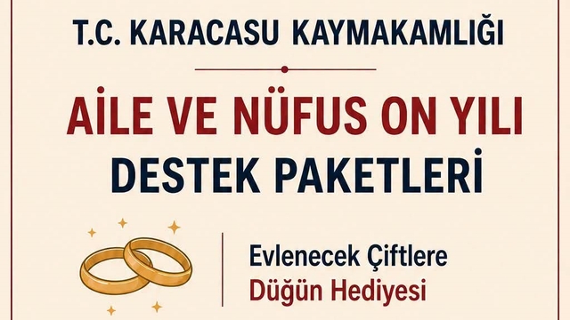 Karacasu'da ailelere düğün ve 'Hoş Geldin Bebek' desteği