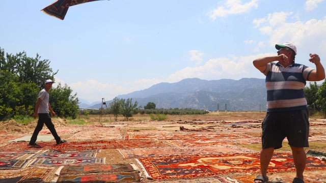 Eski halılar Antalya'nın güneşinde değer kazanıyor, 5 bin dolara alıcı buluyor