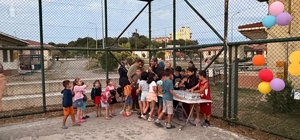 Sinop'ta çocuklar açık hava sinemasında buluştu
