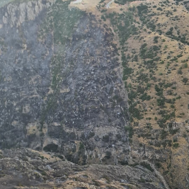 Denizli'de korkutan yangın kontrol altına alındı