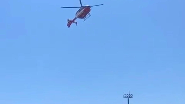 Hipotermi tedavisi gören bebek, ambulans helikopterle Diyarbakır'a sevk edildi