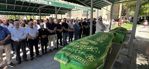 Kazada ölen uzman çavuş, eşi ve 8 aylık bebekleri toprağa verildi
