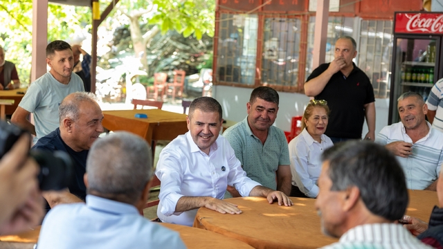 Mezitli'de kırsal mahallelere hizmet mesaisi
