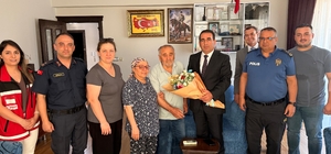 Yeni kaymakamın ilk durağı şehit evi oldu