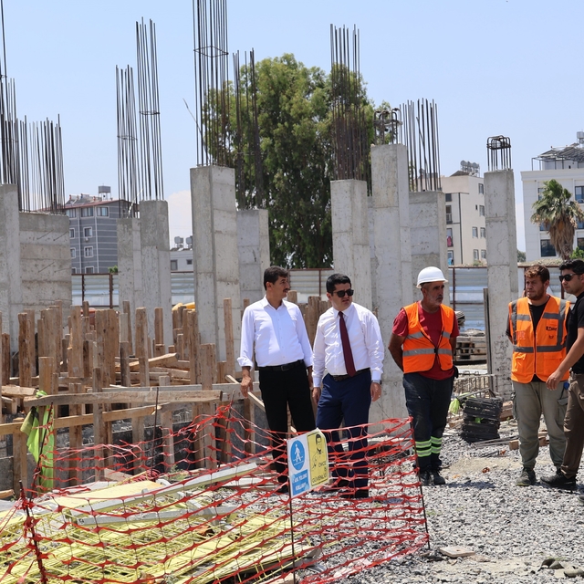 Arsuz'da anaokulu inşaatlarında çalışmalar sürüyor