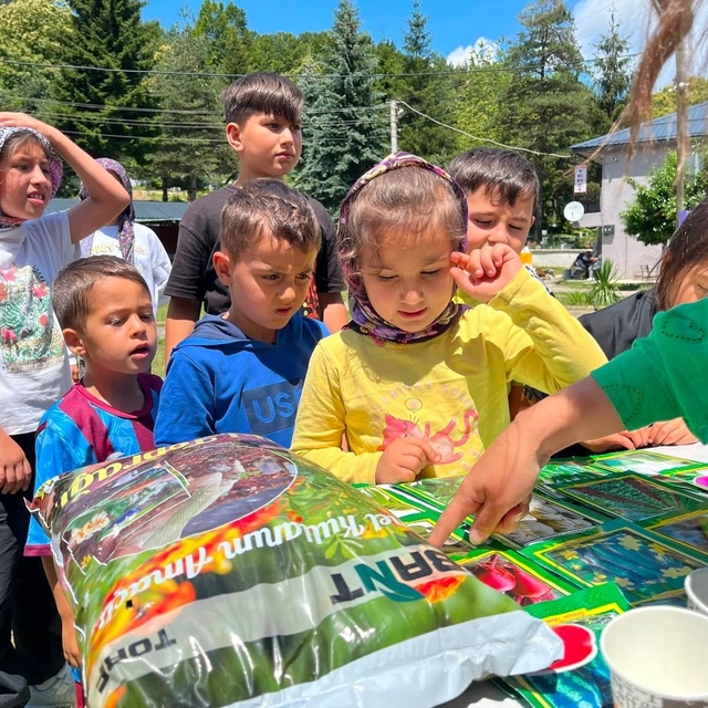 Çocuklara tarımın önemi anlatıldı