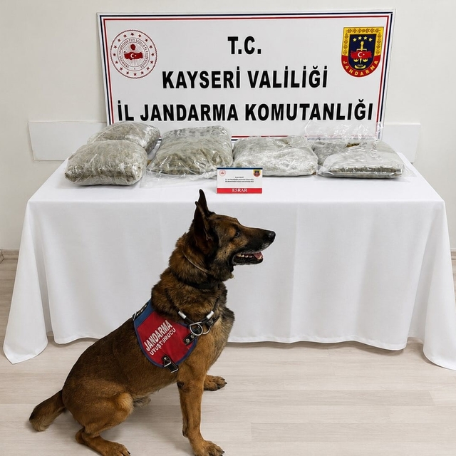 Kayseri'de 5 kilo uyuşturucu ele geçirildi