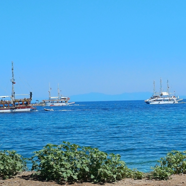 Kuşadası'nda tekne turlarına yoğun ilgi