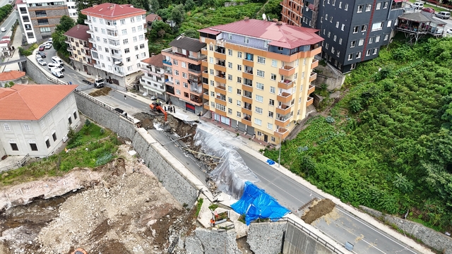 Karadeniz'de istinat duvarı riski büyüyor