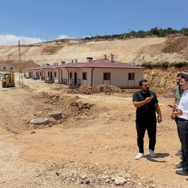 Şenköy'de afet konutları tamamlanma aşamasına geldi