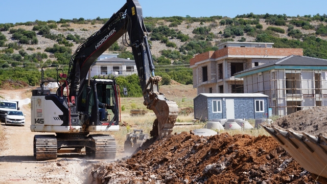 Yatağan'da yeni yerleşim birimine kanalizasyon hizmeti