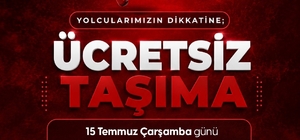 Büyükşehir'in toplu taşıma araçları 15 Temmuz'da Gaziantep Kart ile gün boy...