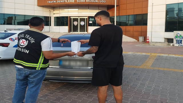 Mersin'de makas atan ehliyetsiz sürücüye 170 bin lira ceza