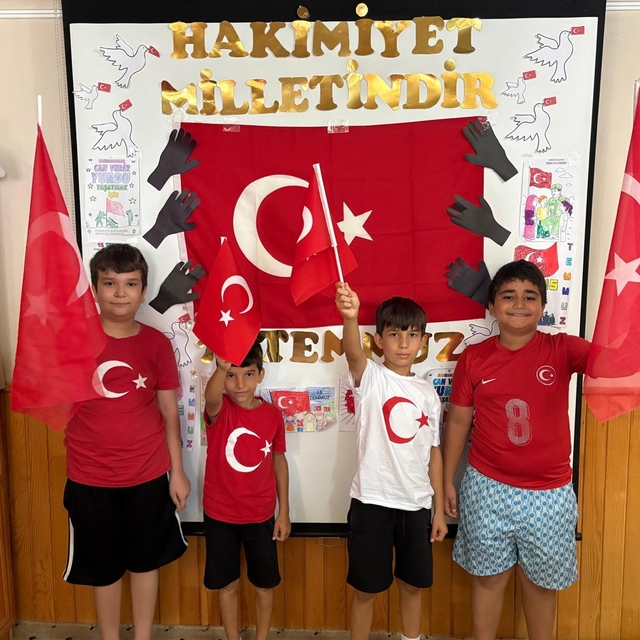 Anamur'da Yaz Kur'an Kursu öğrencilerine 15 Temmuz ruhu anlatıldı