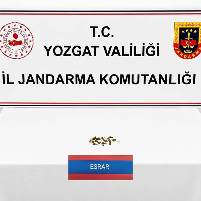Yozgat'ta uyuşturucu operasyonunda 1 gözaltı