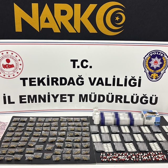 Tekirdağ'da uyuşturucu operasyonları: 110 şüpheliye işlem, 9 tutuklama