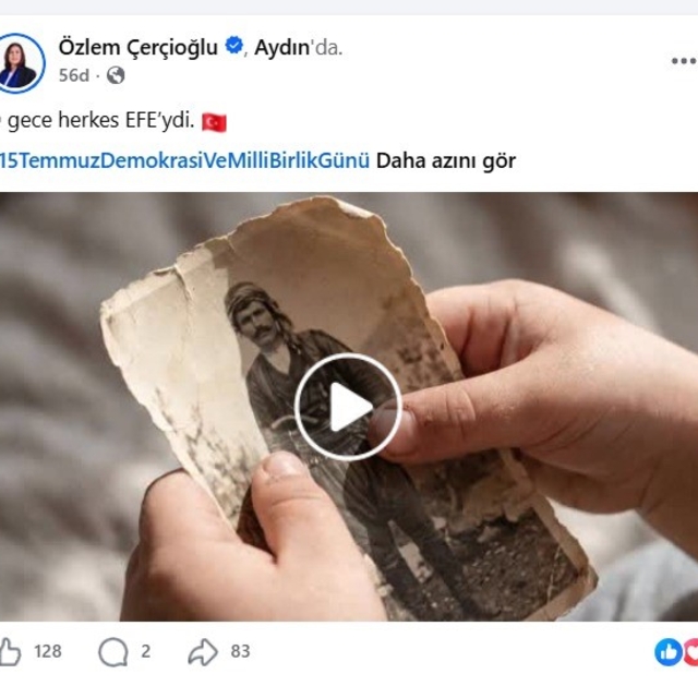 Başkan Çerçioğlu'ndan 15 Temmuz paylaşımı: "O gece herkes Efe'ydi"