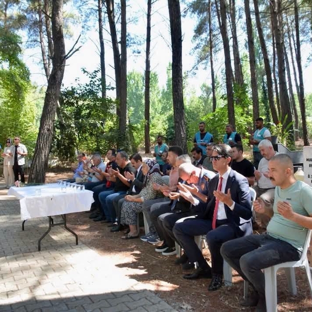 Köyceğiz'de şehitler için duada bulunuldu