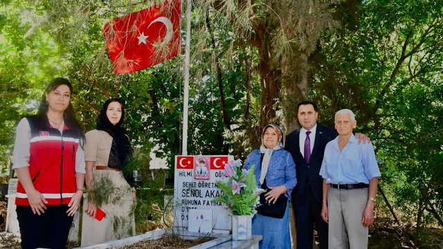 Aydın'da şehit öğretmenin ailesine anlamlı vefa