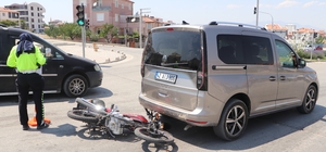 Karaman'da motosiklet kazası: 1 yaralı