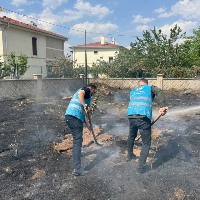 Ülkü Ocakları Kayseri İl Başkanlığı'ndan yangın duyarlılığı