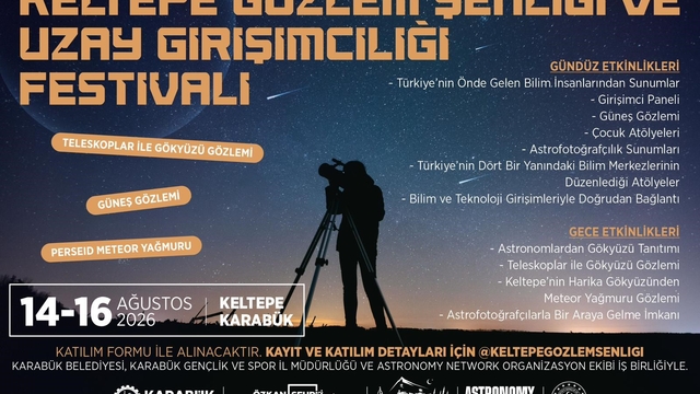 Keltepe'de gökyüzü ve bilim tutkunları buluşacak