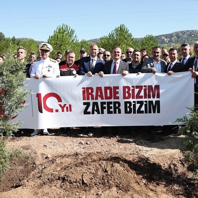 Muğla'da 15 Temmuz Demokrasi ve Milli Birlik Günü kapsamında etkinlikler dü...
