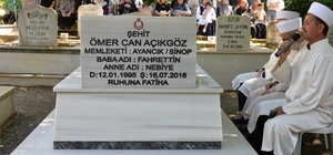 Ayancıklı 15 Temmuz şehidi kabri başında anıldı