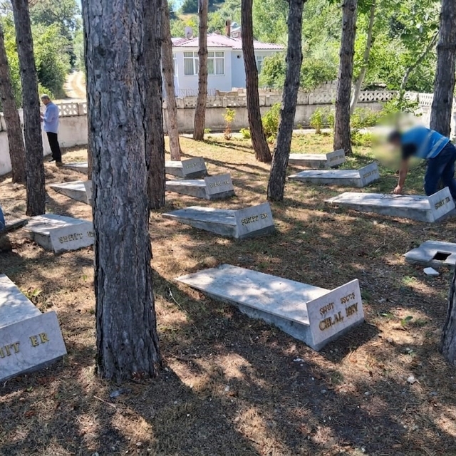 Vezirköprü'de 15 Temmuz'da şehitlikte anlamlı çalışma