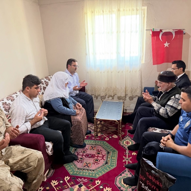 Akyaka'da 15 Temmuz'da şehit aileleri ve gazilere vefa ziyareti