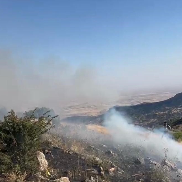 Diyarbakır'da örtü yangını