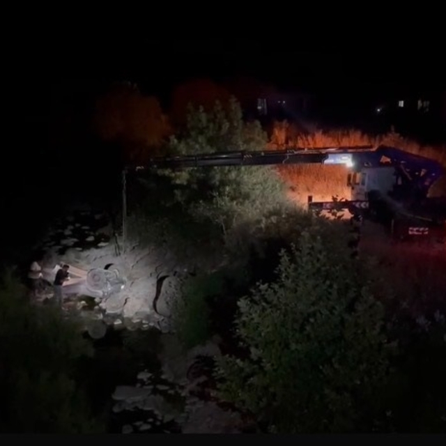 Çanakkale'de dereye yuvarlanan cip sürücüsü hayatını kaybetti