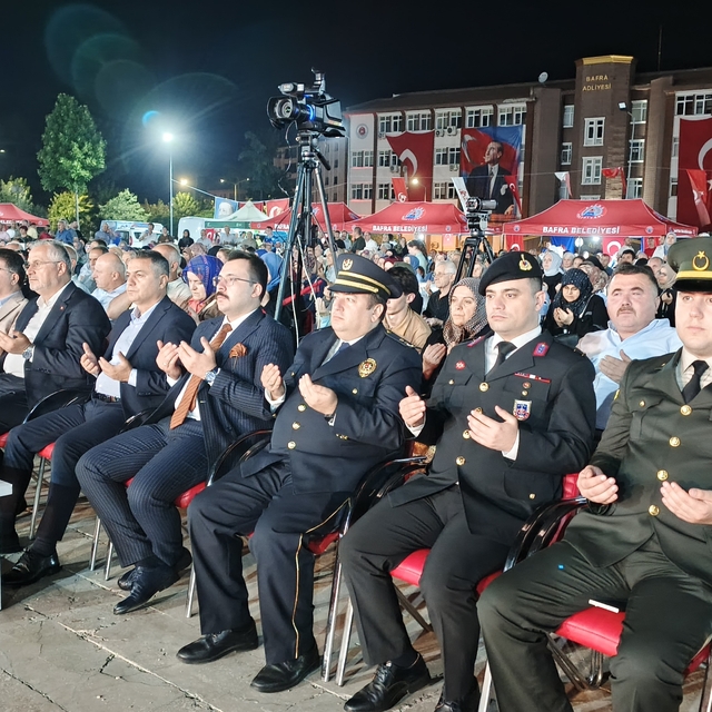 Bafra'da 15 Temmuz programında birlik ve kardeşlik vurgusu