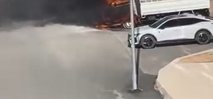 Elazığ'da pikap alev topuna döndü