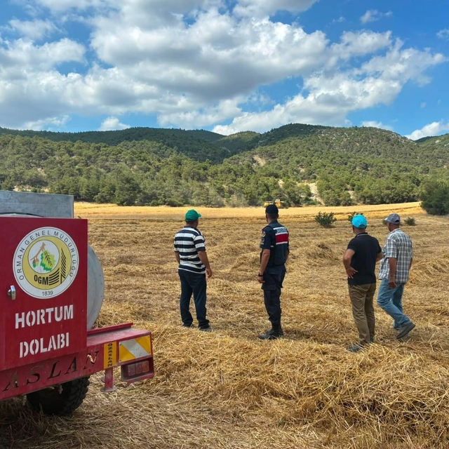 Biçerdöver operatörlerine yangın uyarısı
