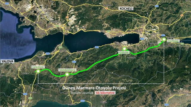 78 kilometrelik Kocaeli-Yalova Otoyolu'nda planlar onaylandı