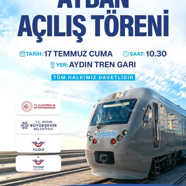 Aydın'da AYBAN banliyö hattı hizmete açılıyor