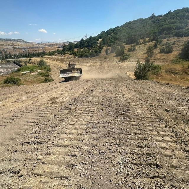 Tavşanlı'da orman yangınlarına karşı güvenlik şeridi oluşturuldu