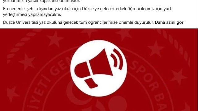 Yatak kapasitesi doldu uyarısı